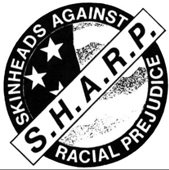 Photo of an American version of the S.H.A.R.P. emblem.